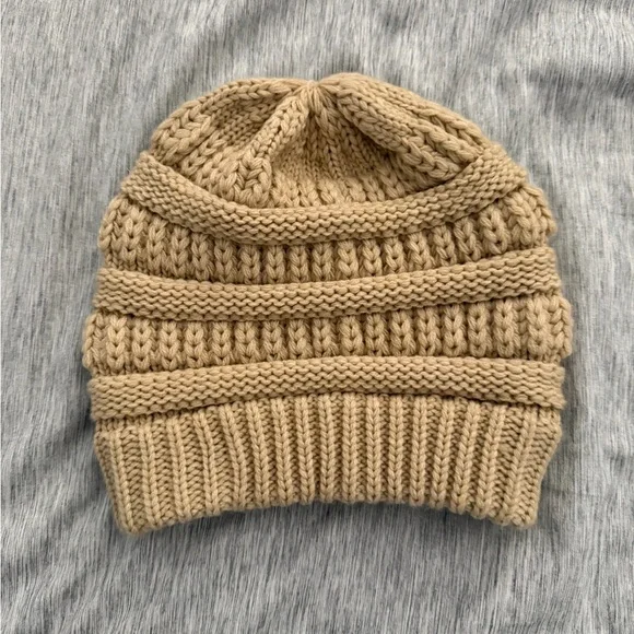 C.C Australia Love Beanie and Time and Tru tan beanie - Picture 6 of 7